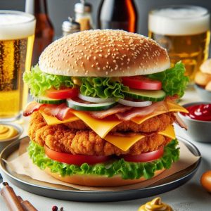 Hamburguesa de Pollo Doble