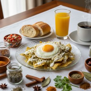 Chilaquiles Verdes con Huevo